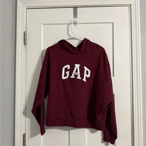 GAP Maroon Hoodie with White Logo